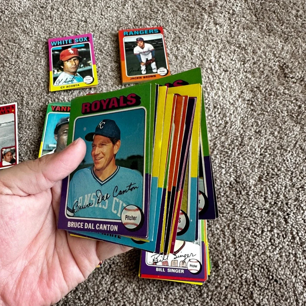1975 Topps Baseball Card Lot Willie Stargell Catfish Hunter Brian Downing 105 ct